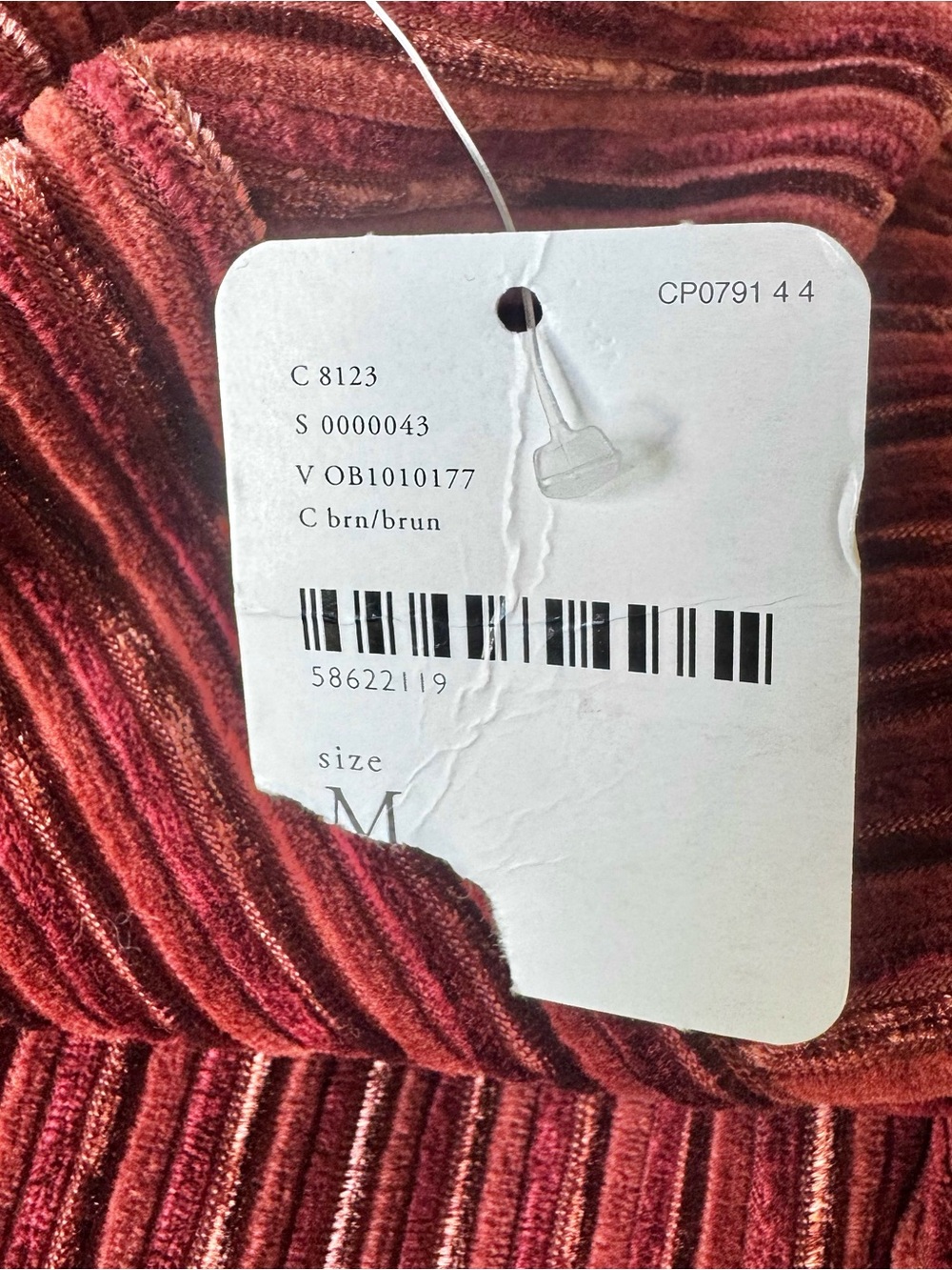 NWT Free People Women’s Copper Brown Slim Pull-On Velvet Flare Pants Size M - Picture 6 of 7
